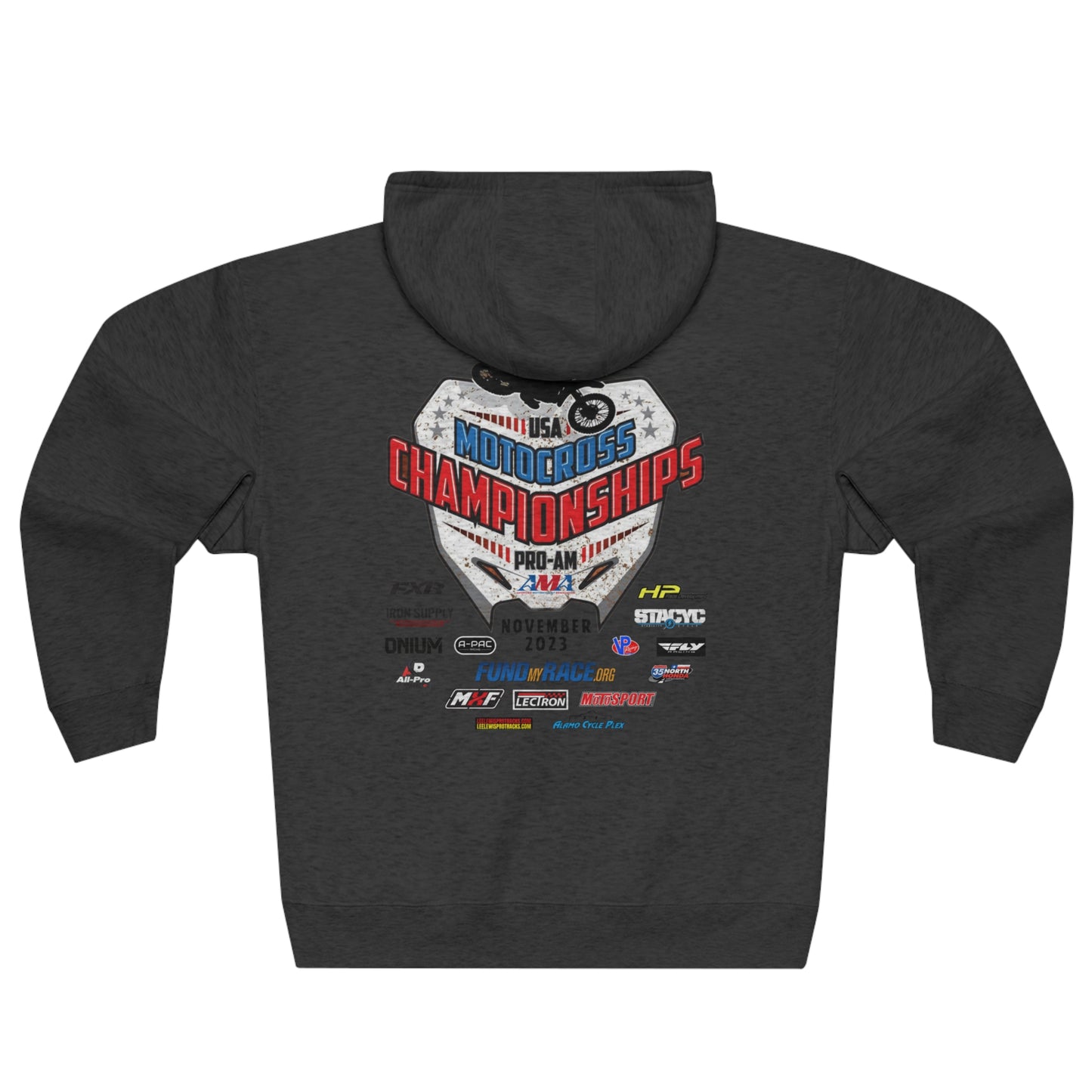 CYCLE RANCH MOTOCROSS USA MX CHAMPIONSHIPS - PREMIUM FULL ZIP HOODIE