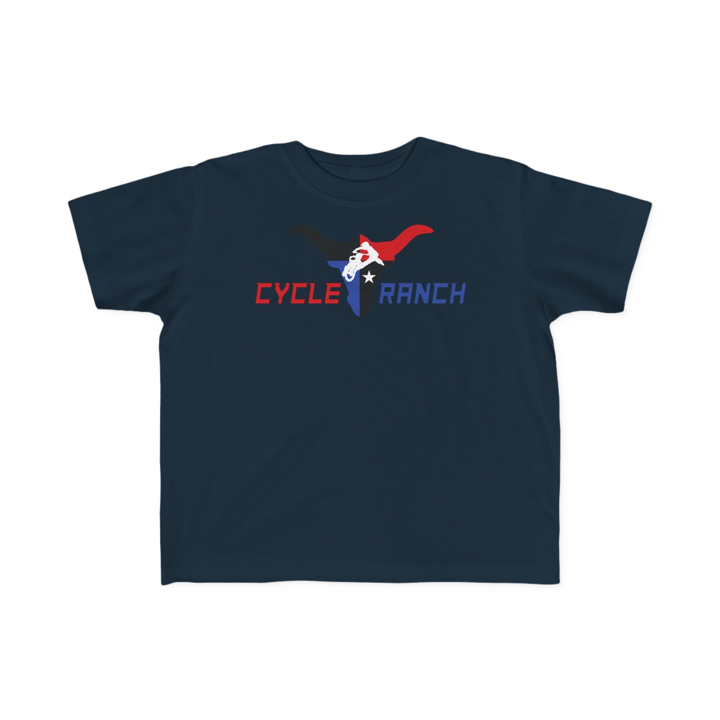 TODDLERS MOTO TEE WITH LARGE CYCLE RANCH LOGO