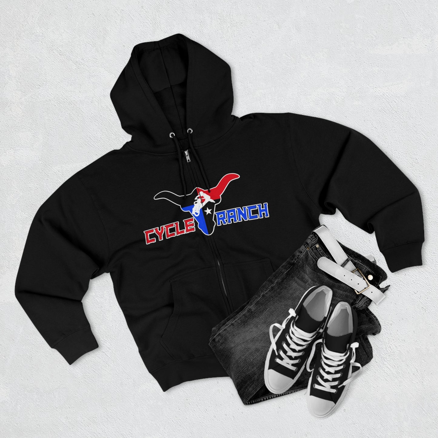 CYCLE RANCH MOTOCROSS USA MX CHAMPIONSHIPS - PREMIUM FULL ZIP HOODIE