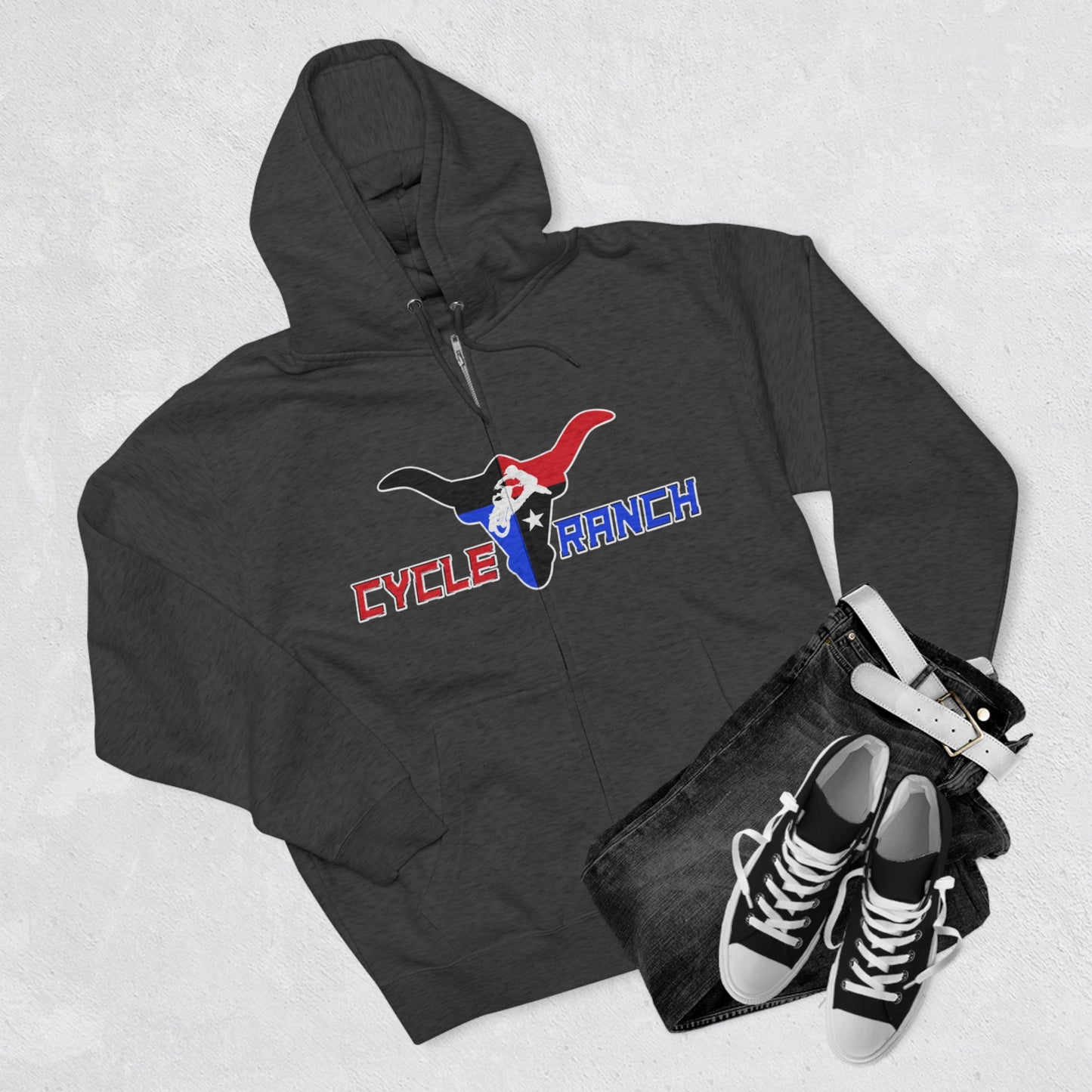 CYCLE RANCH MOTOCROSS USA MX CHAMPIONSHIPS - PREMIUM FULL ZIP HOODIE