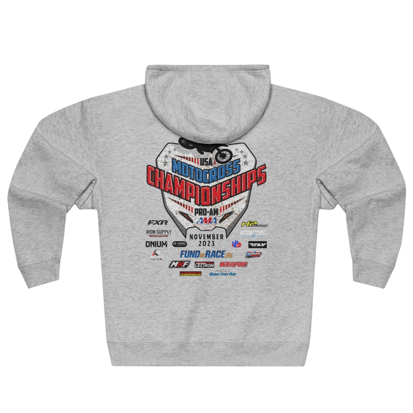 CYCLE RANCH MOTOCROSS USA MX CHAMPIONSHIPS - PREMIUM FULL ZIP HOODIE