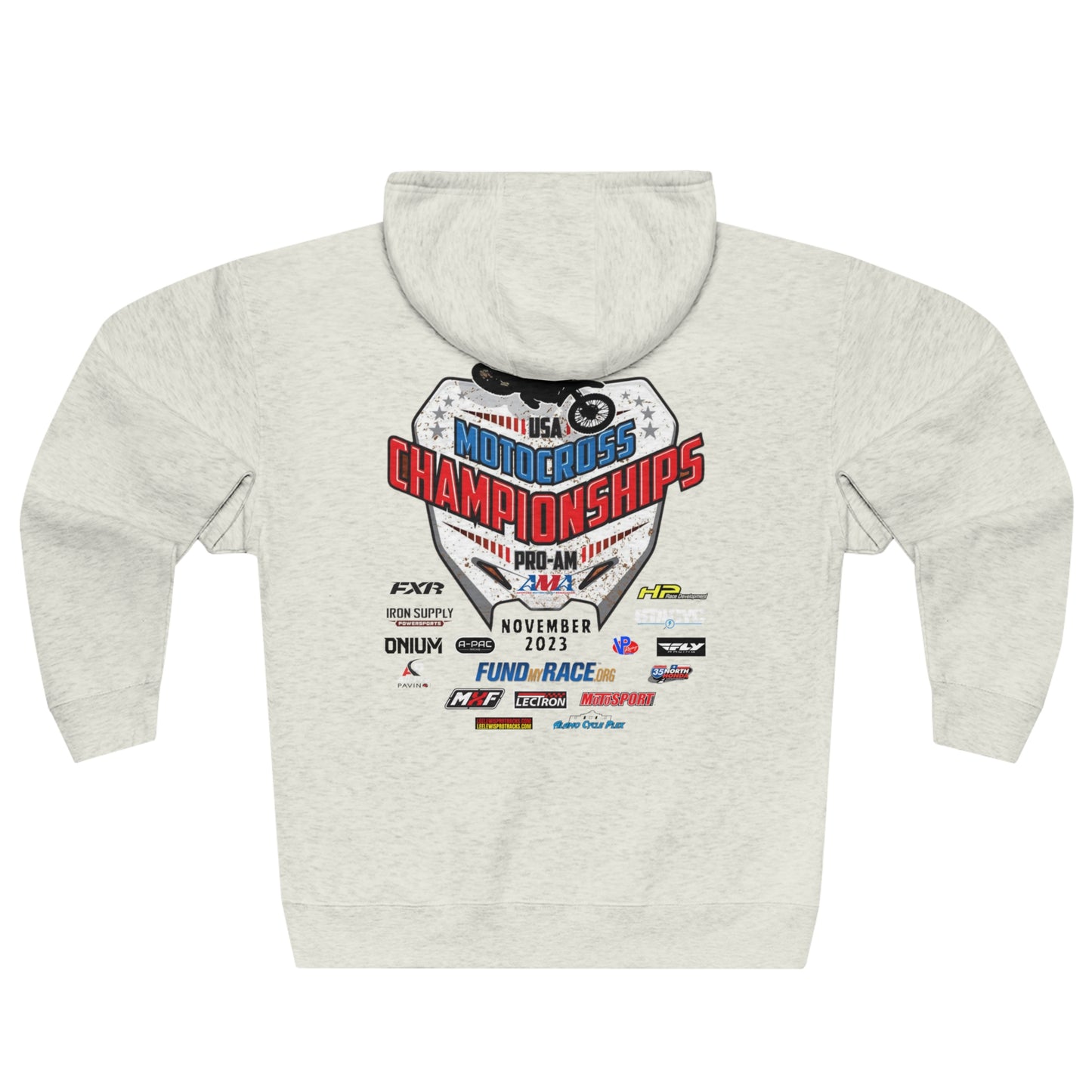 CYCLE RANCH MOTOCROSS USA MX CHAMPIONSHIPS - PREMIUM FULL ZIP HOODIE