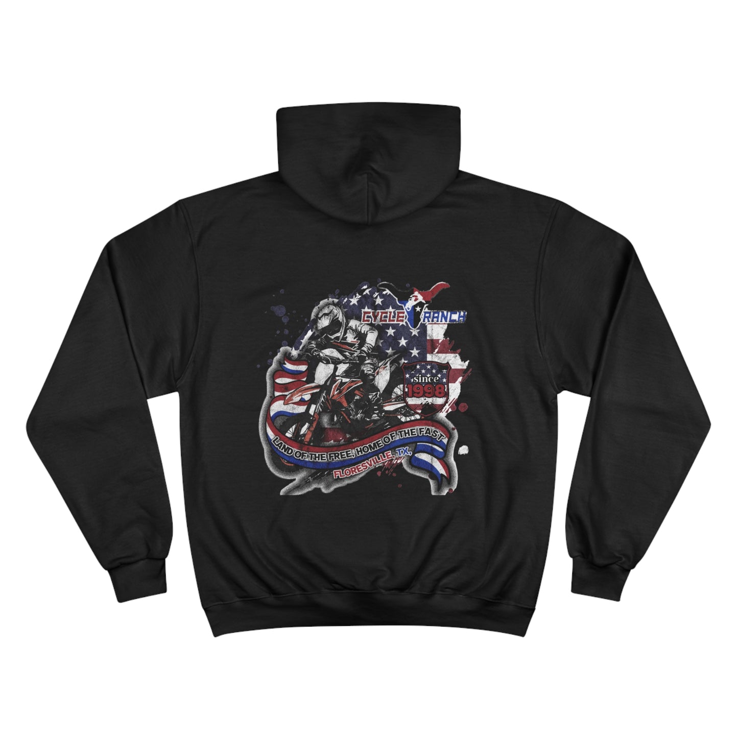 PATRIOTIC HOODIE - LAND OF THE FREE, HOME OF THE FAST