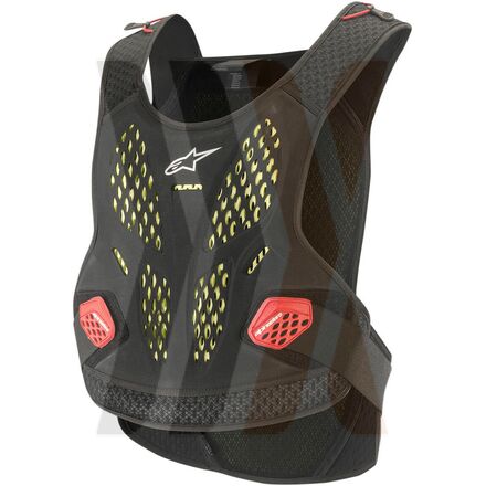 ALPINESTARS SEQUENCE CHEST PROTECTOR BLACK/RED MD/LG