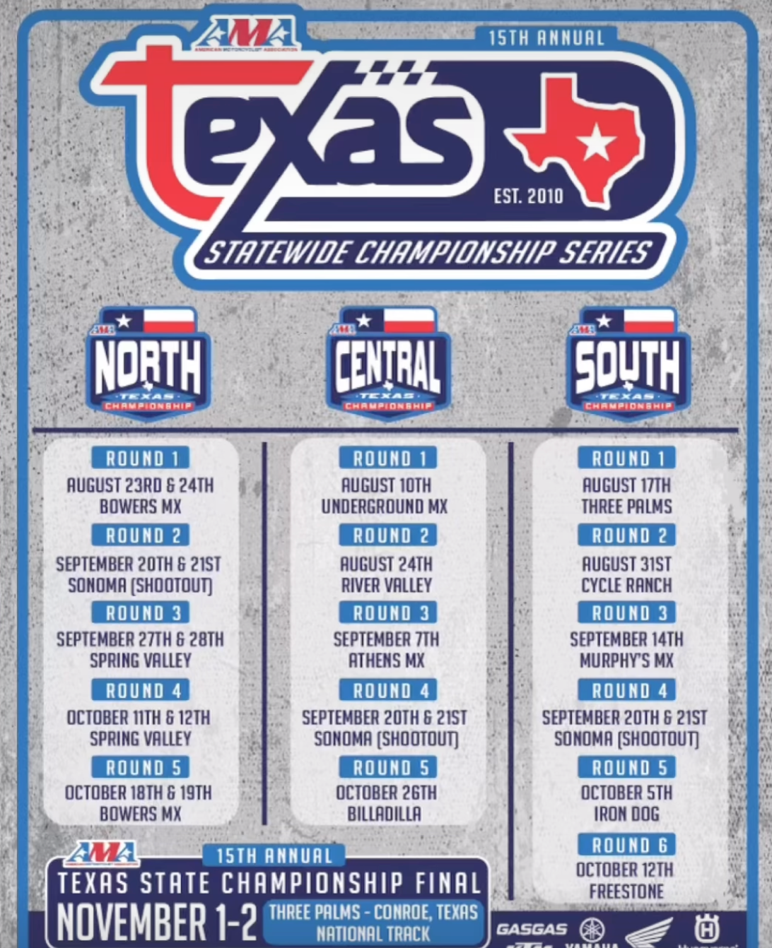 TEXAS STATEWIDE MOTOCROSS CHAMPIONSHIP SERIES ROUND 2 | AUGUST 29TH-31ST
