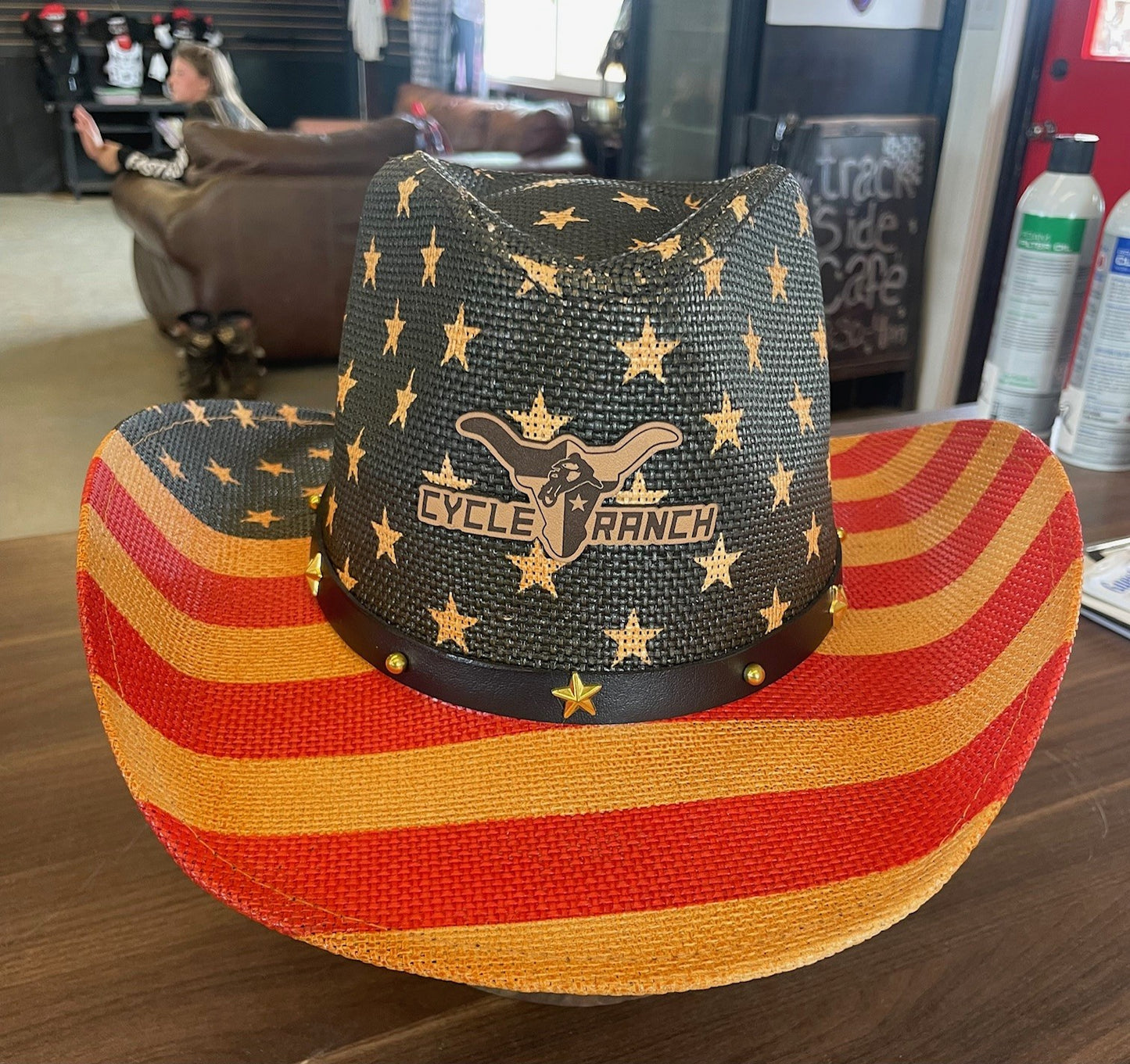 STRAW & COWBOY HAT | CYCLE RANCH LOGO