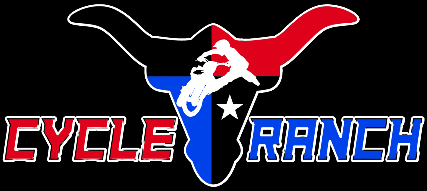 CYCLE RANCH MOTOCROSS DIE CUT STICKERS