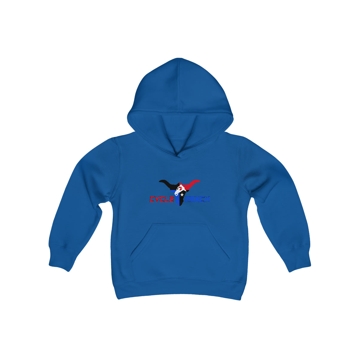 CYCLE RANCH YOUTH HOODIE - HEAVY BLEND
