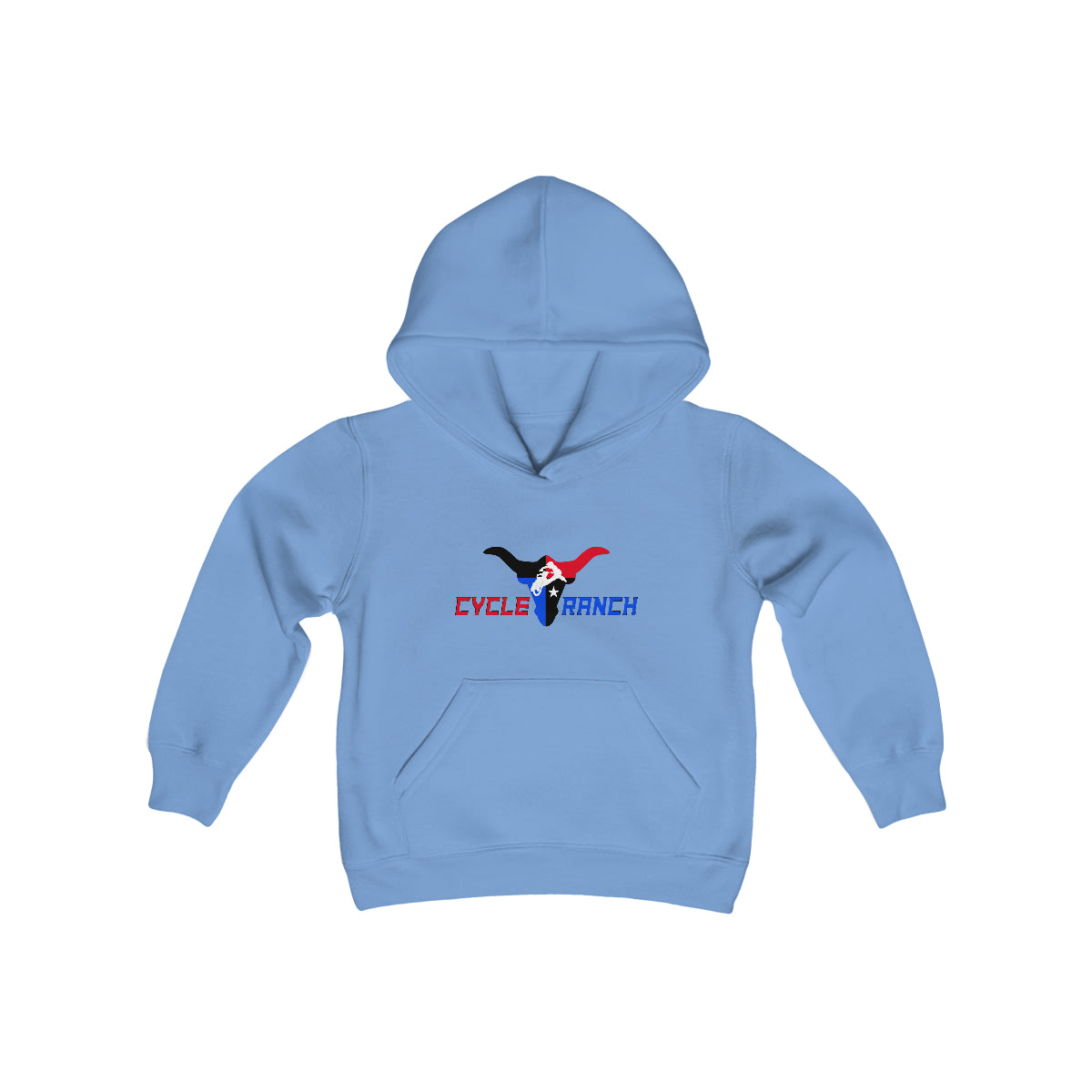 CYCLE RANCH YOUTH HOODIE - HEAVY BLEND