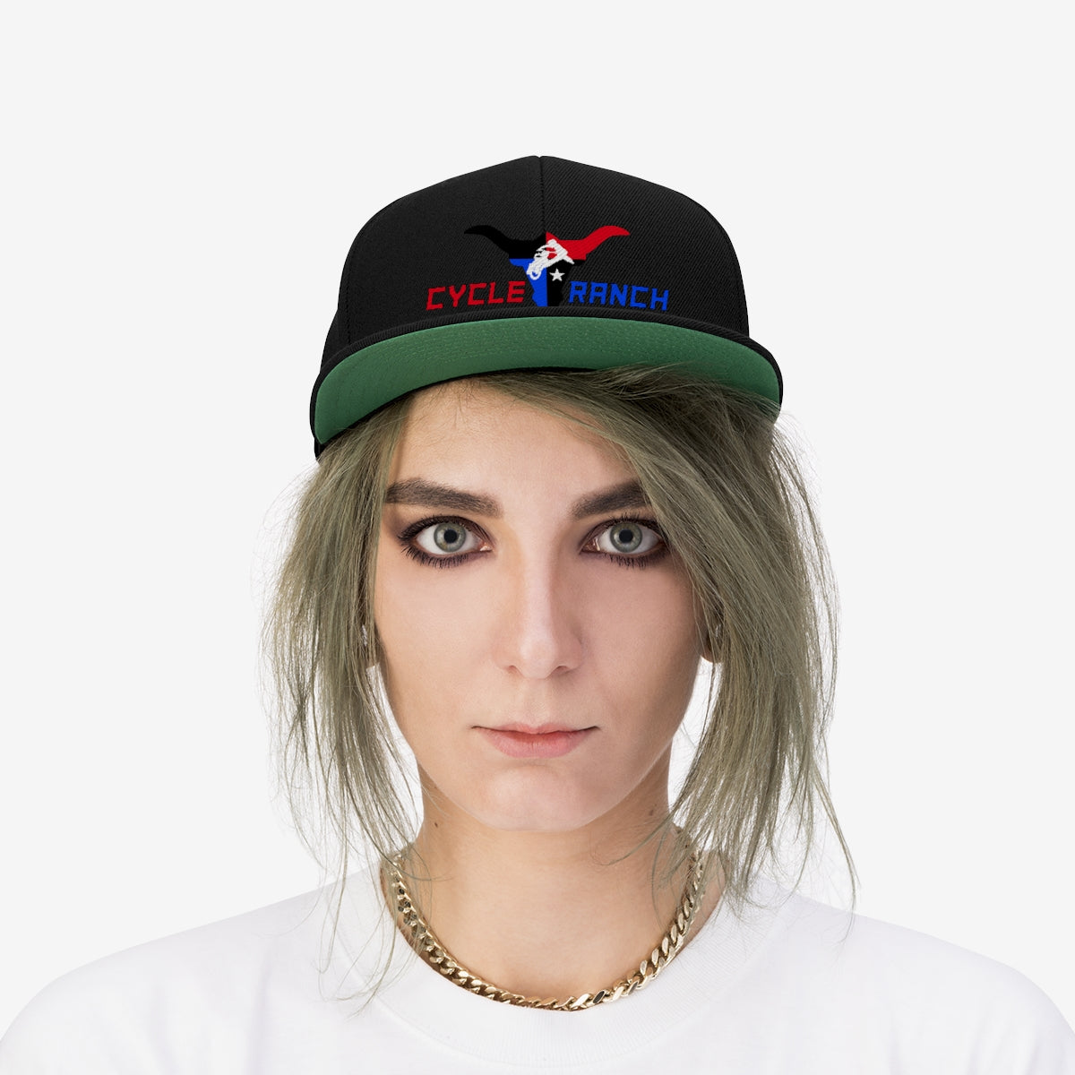 CYCLE RANCH MOTOCROSS FLAT BILL HAT