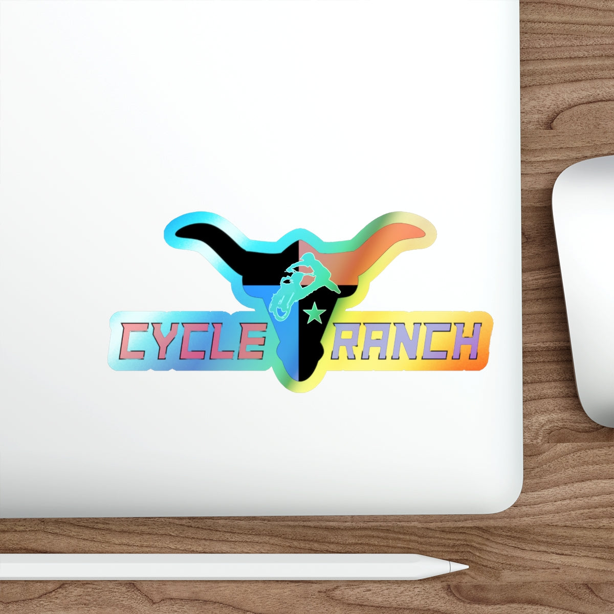 CYCLE RANCH HOLOGRAPHIC STICKERS