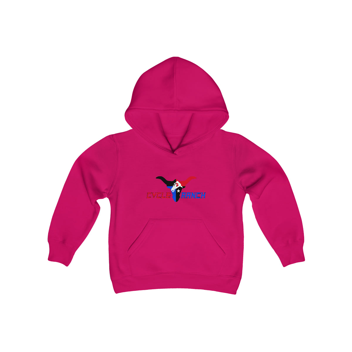CYCLE RANCH YOUTH HOODIE - HEAVY BLEND