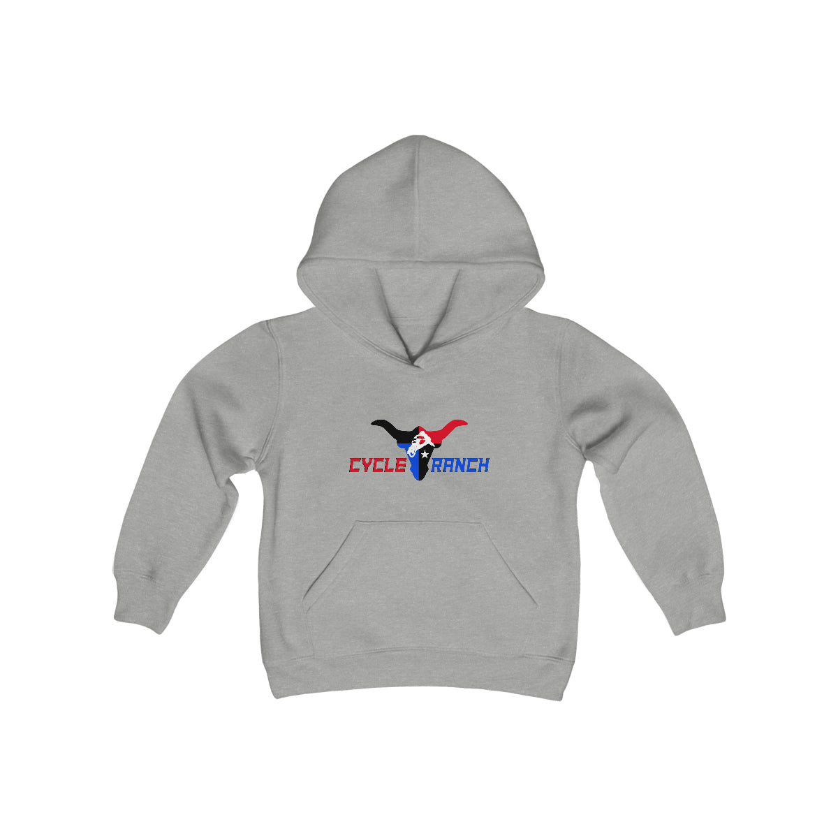 CYCLE RANCH YOUTH HOODIE - HEAVY BLEND