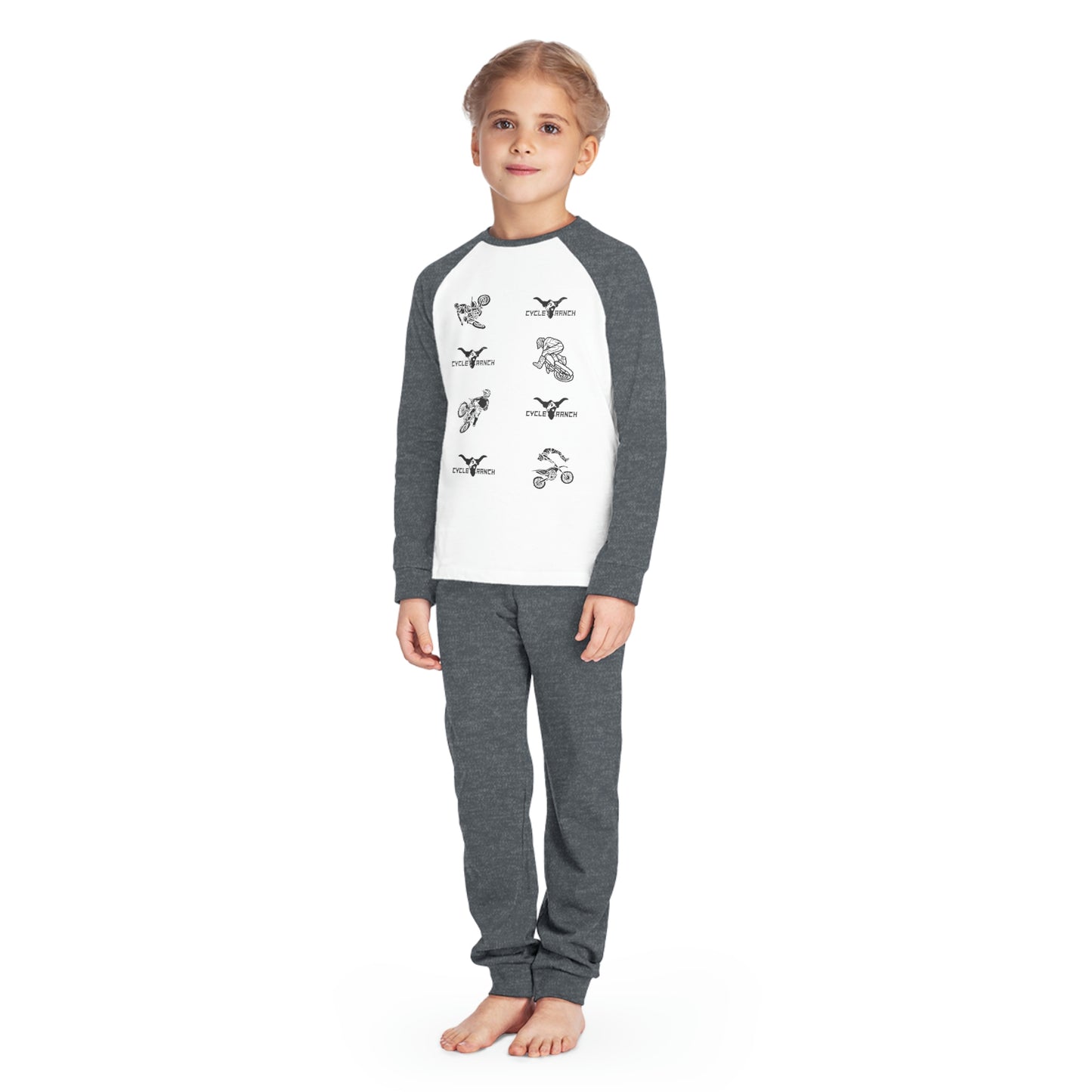 KIDS CYCLE RANCH MOTOCROSS PAJAMA SET