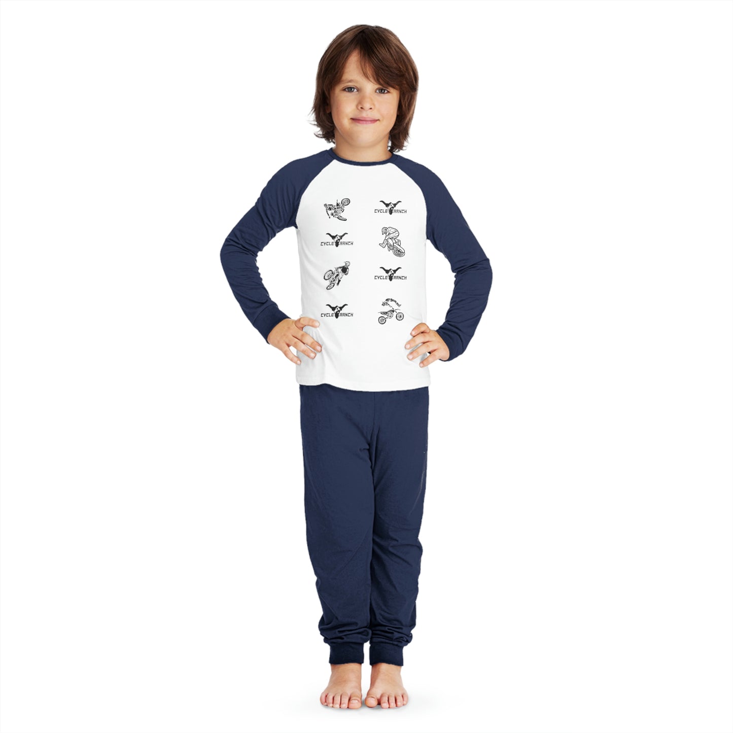 KIDS CYCLE RANCH MOTOCROSS PAJAMA SET