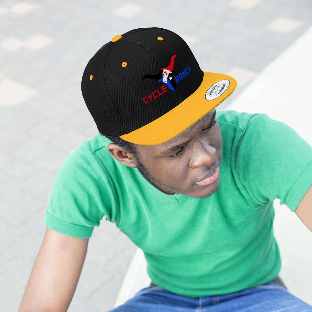 CYCLE RANCH MOTOCROSS FLAT BILL HAT