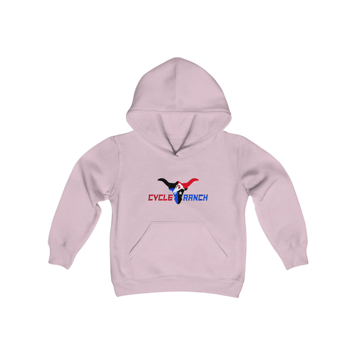CYCLE RANCH YOUTH HOODIE - HEAVY BLEND