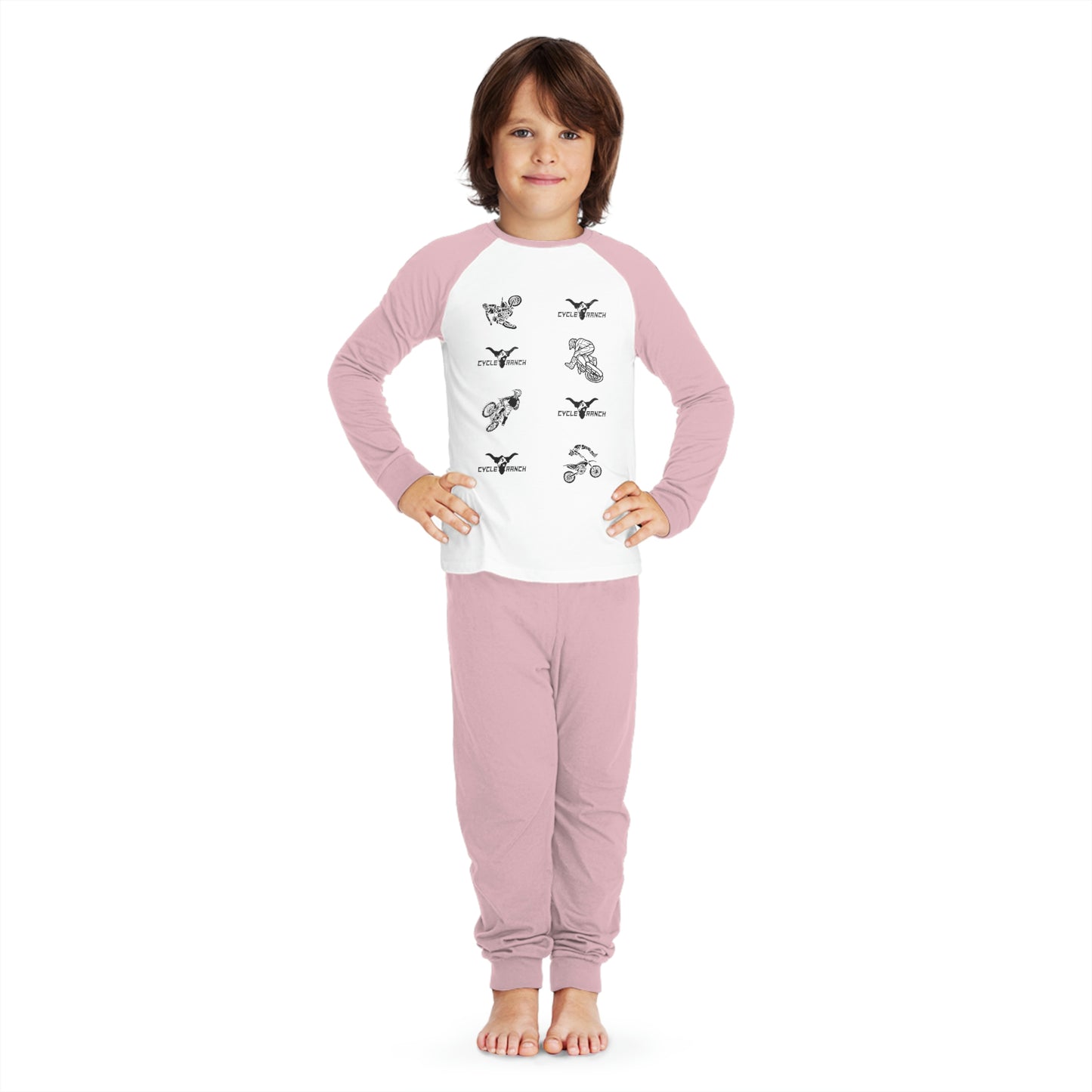 KIDS CYCLE RANCH MOTOCROSS PAJAMA SET