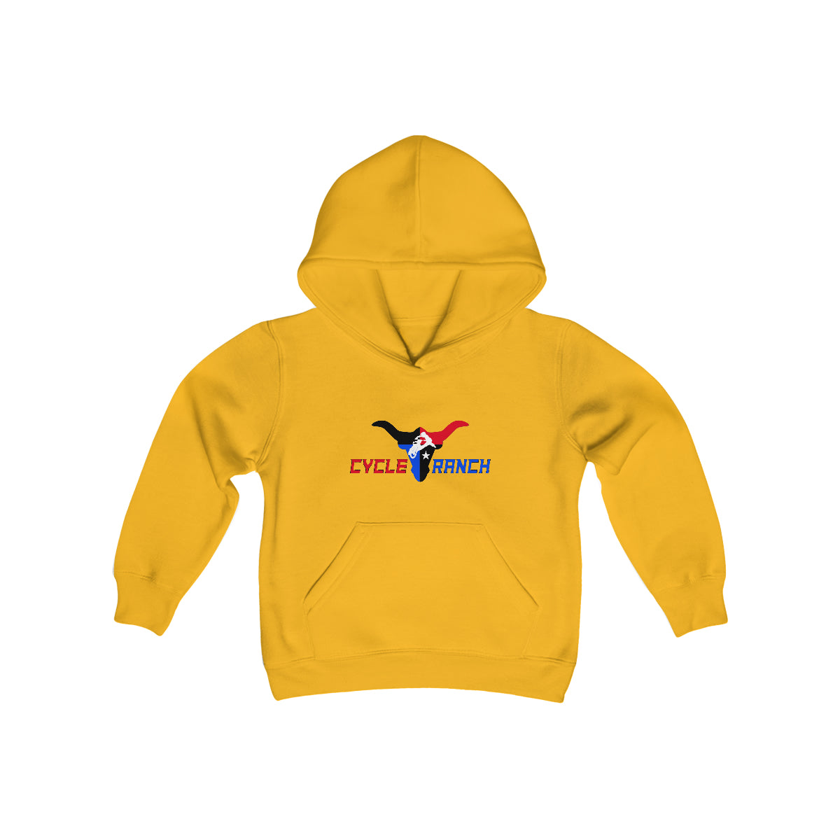 CYCLE RANCH YOUTH HOODIE - HEAVY BLEND