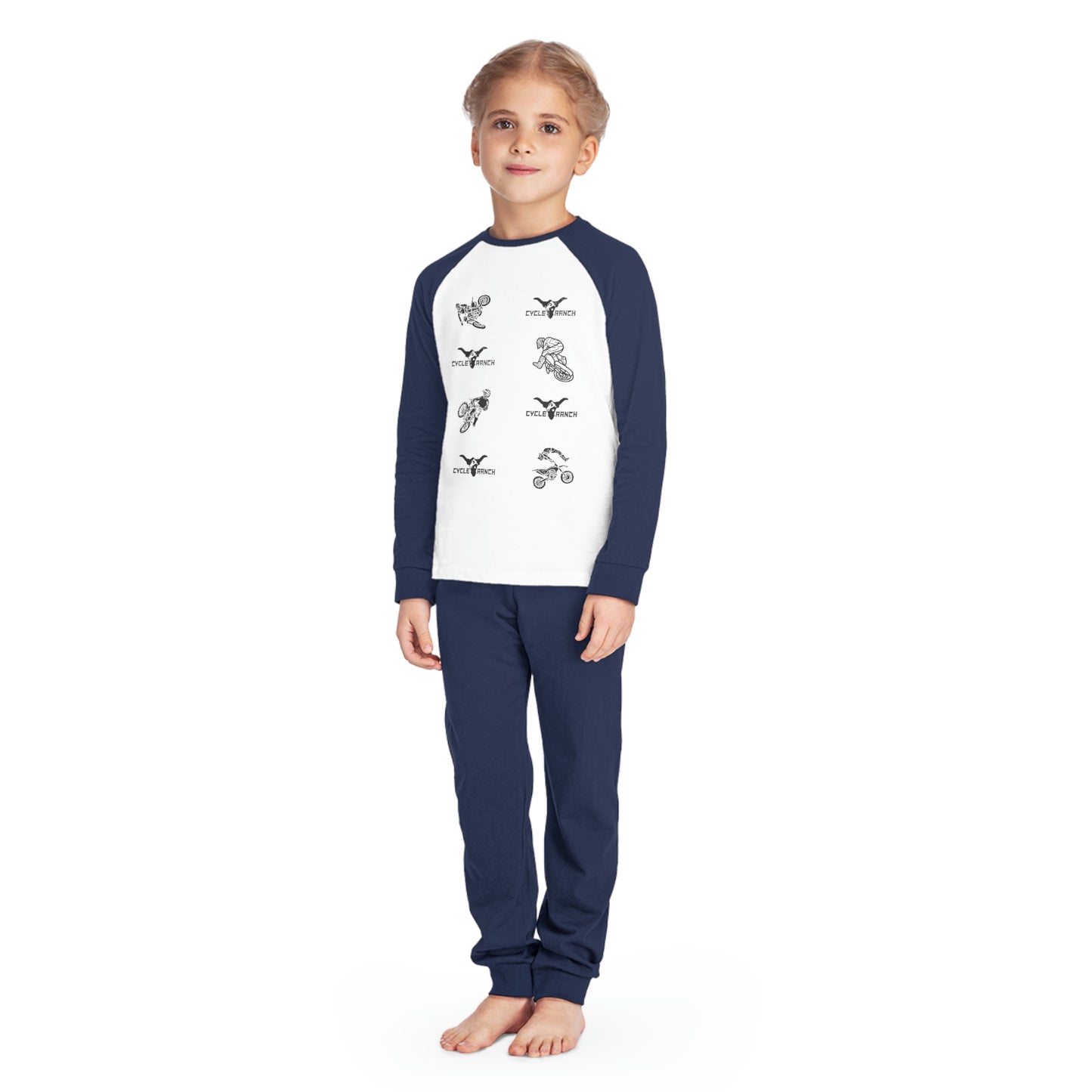 KIDS CYCLE RANCH MOTOCROSS PAJAMA SET