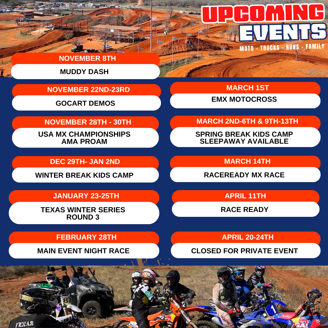 Upcoming Motocross & Community Events