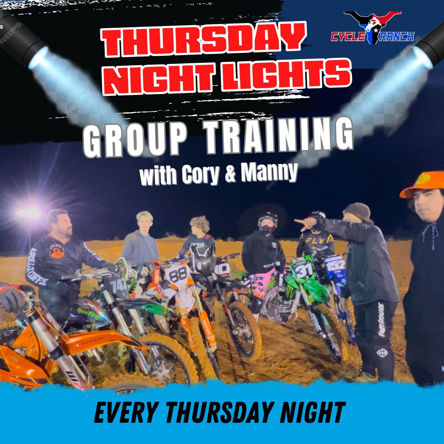 THURSDAY NIGHT GROUP MOTOCROSS TRAINING