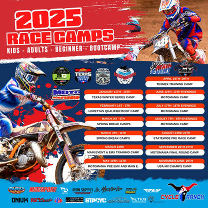 PRE RACE MOTOCROSS TRAINING CAMPS
