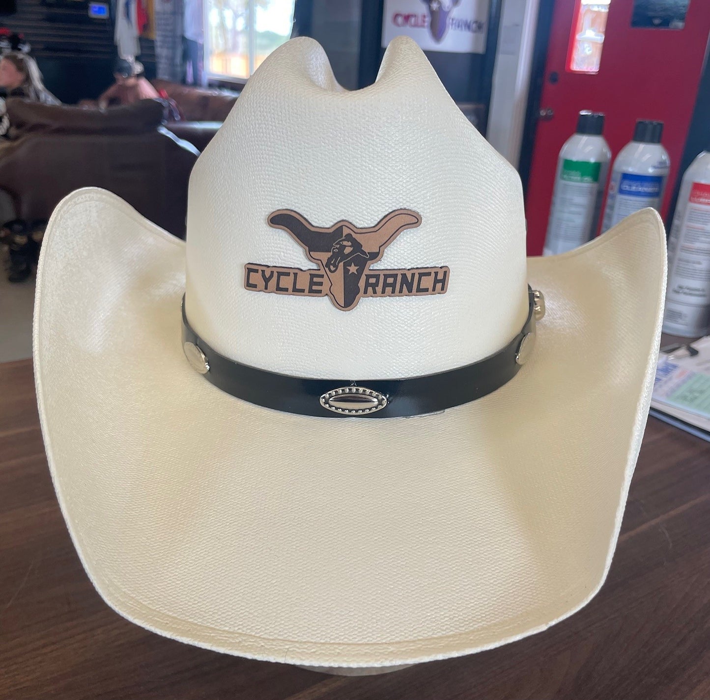 STRAW & COWBOY HAT | CYCLE RANCH LOGO