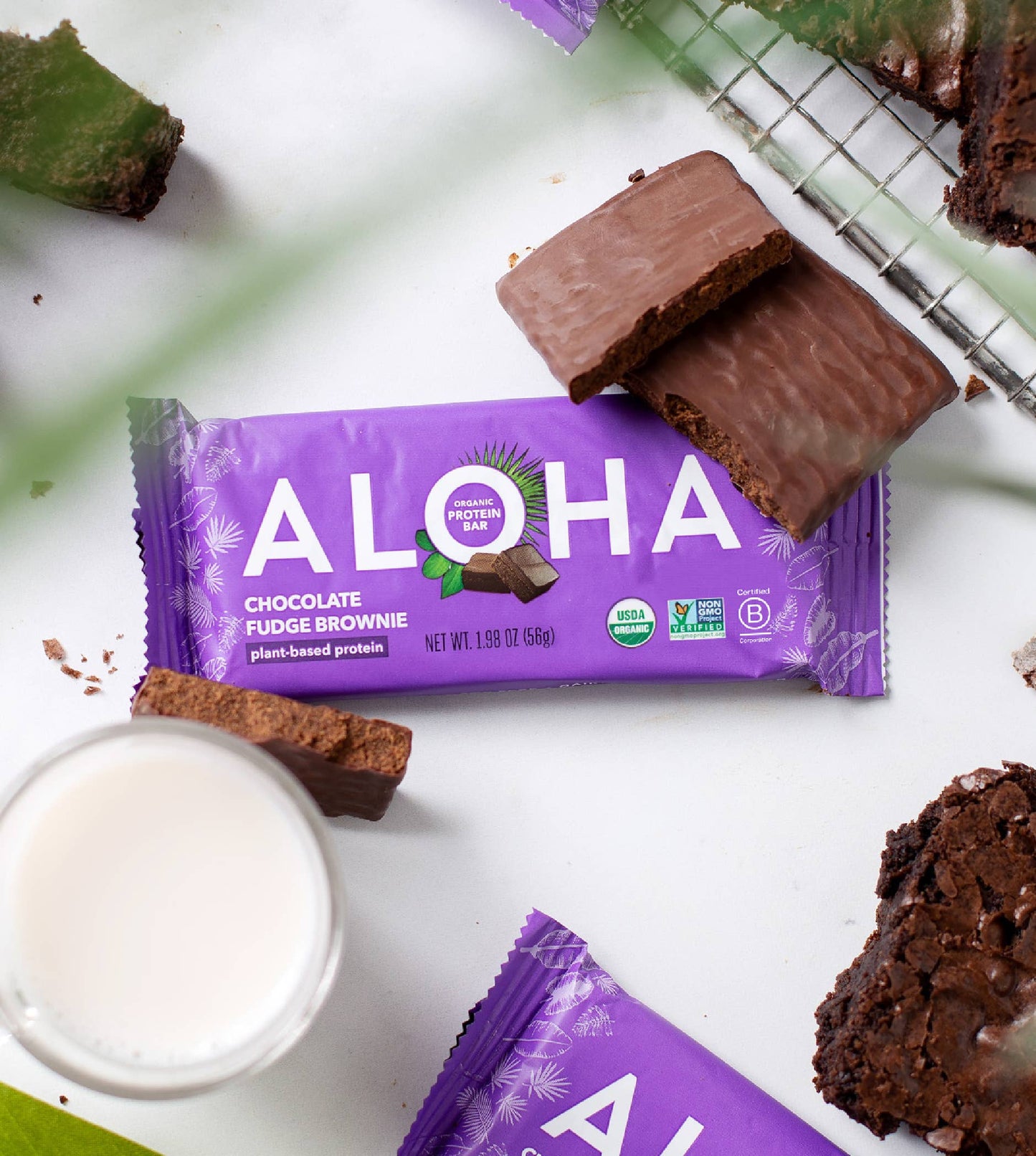 Chocolate Fudge Brownie Protein Bar | ALOHA
