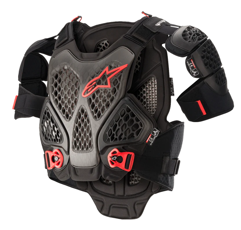 A-6 CHEST PROTECTOR | ALPINESTARS | BLACK/RED