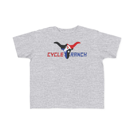 TODDLERS MOTO TEE WITH LARGE CYCLE RANCH LOGO