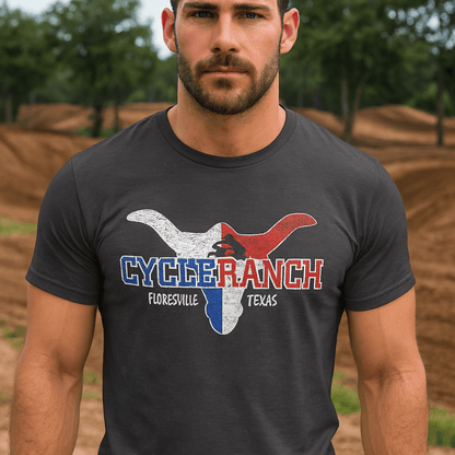 CYCLE RANCH | WORN LOGO TEE