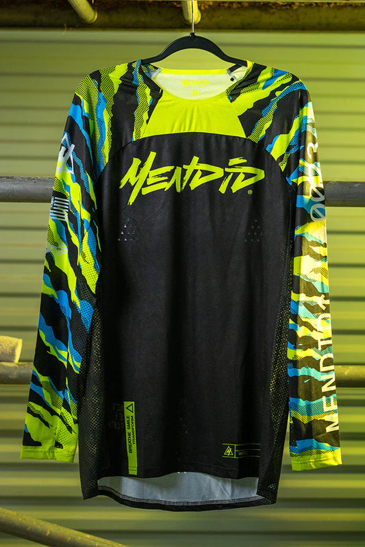 Electric Jungle Adult Motocross Jersey by  Mendid