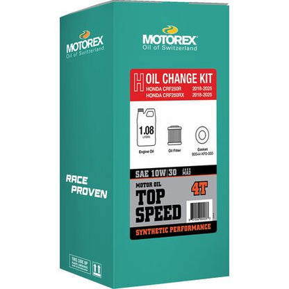 OIL CHANGE KIT | YAM | KAW | HON | MOTOREX TOP SPEED