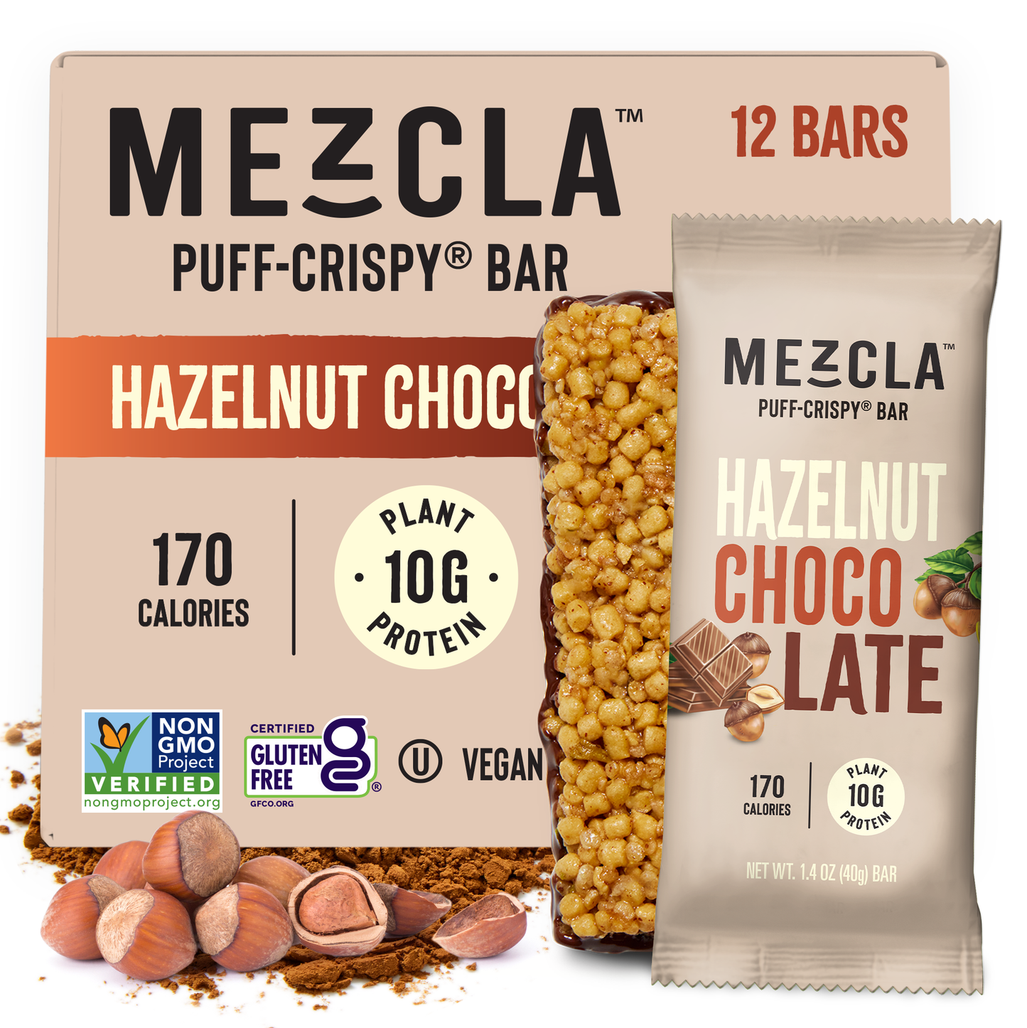 Mezcla Hazelnut Chocolate Protein Bar