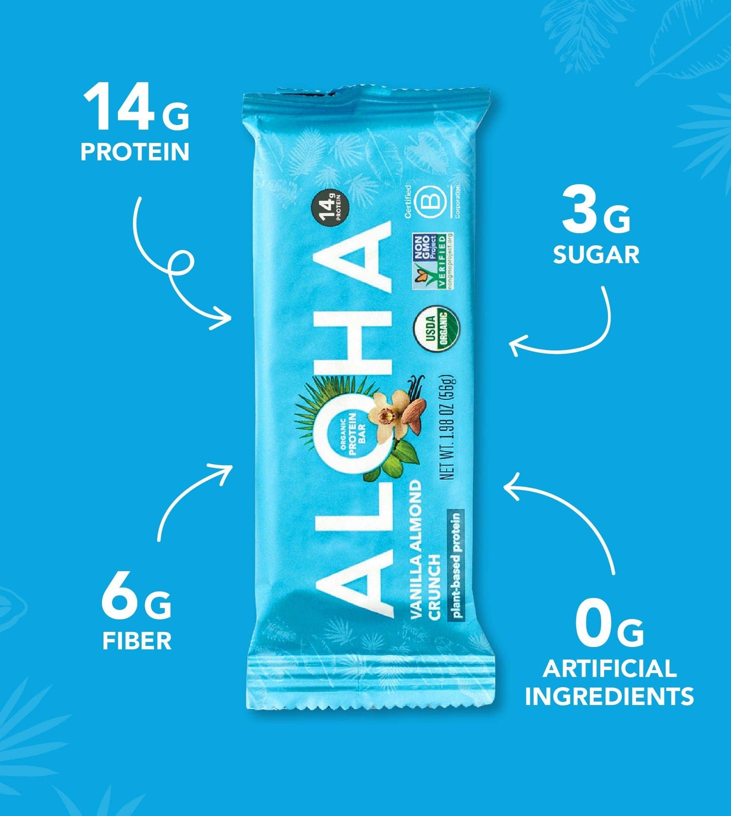 Vanilla Almond Crunch Protein Bar | ALOHA
