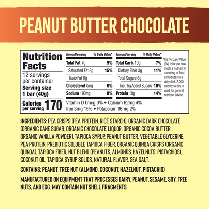 Mezcla Peanut Butter Chocolate Protein Bar