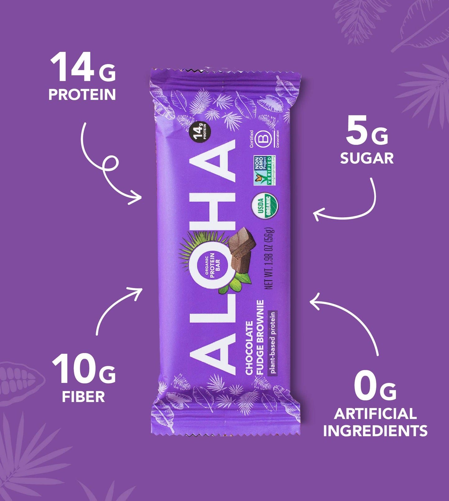 Chocolate Fudge Brownie Protein Bar | ALOHA