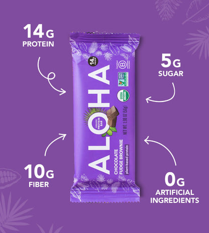 Chocolate Fudge Brownie Protein Bar | ALOHA