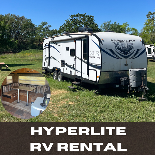 Stay at the motocross track in this hyper lite camper