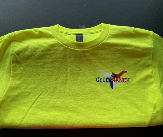 SAFETY GREEN CYCLE RANCH'S LOGO TEE SHIRT