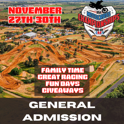 USA MX CHAMPIONSHIPS ADMISSION & TICKETING | $5000+ PURSE | 11/27-30, 2025